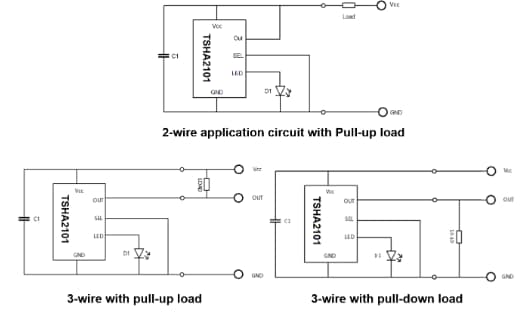Application Circuit Diagram - Taiwan Semiconductor TSHA2101CQ Integrated AMR Magnetic Sensor